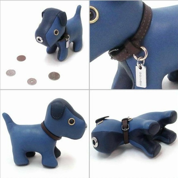 Coach Lim ED Calf leather Dog Paperweight NWOT - Picture 2 of 5